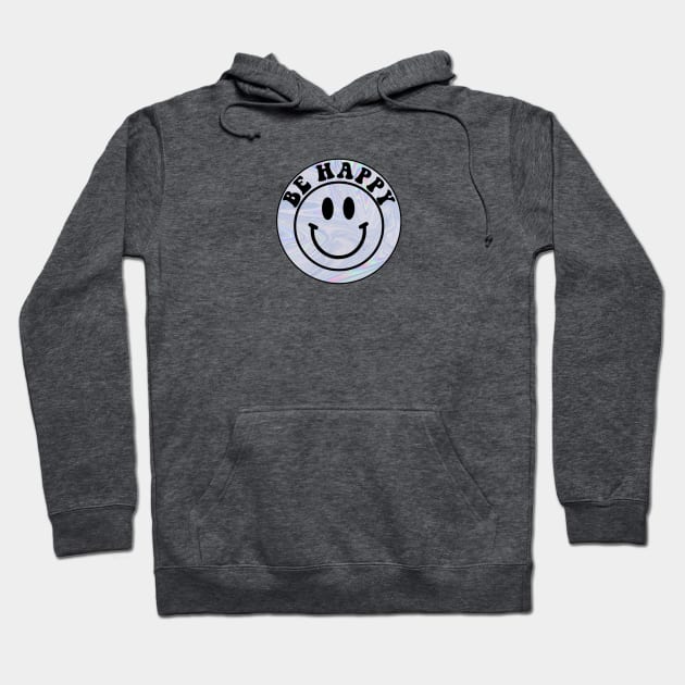Be Happy Trippy Smiley Face Hoodie by lolsammy910
